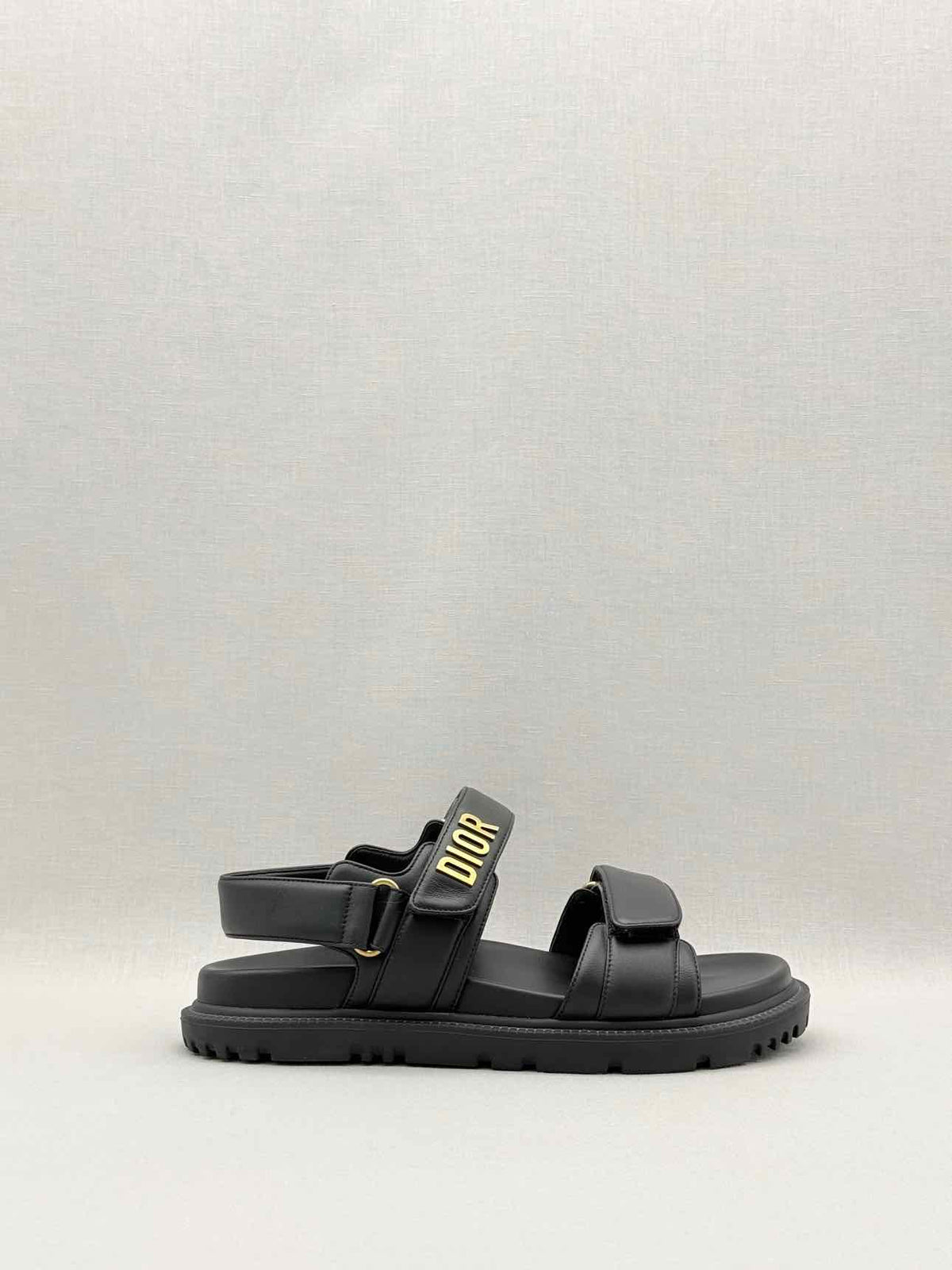 CHRISTIAN DIOR Addict Black Size EU 37.5 Sandals