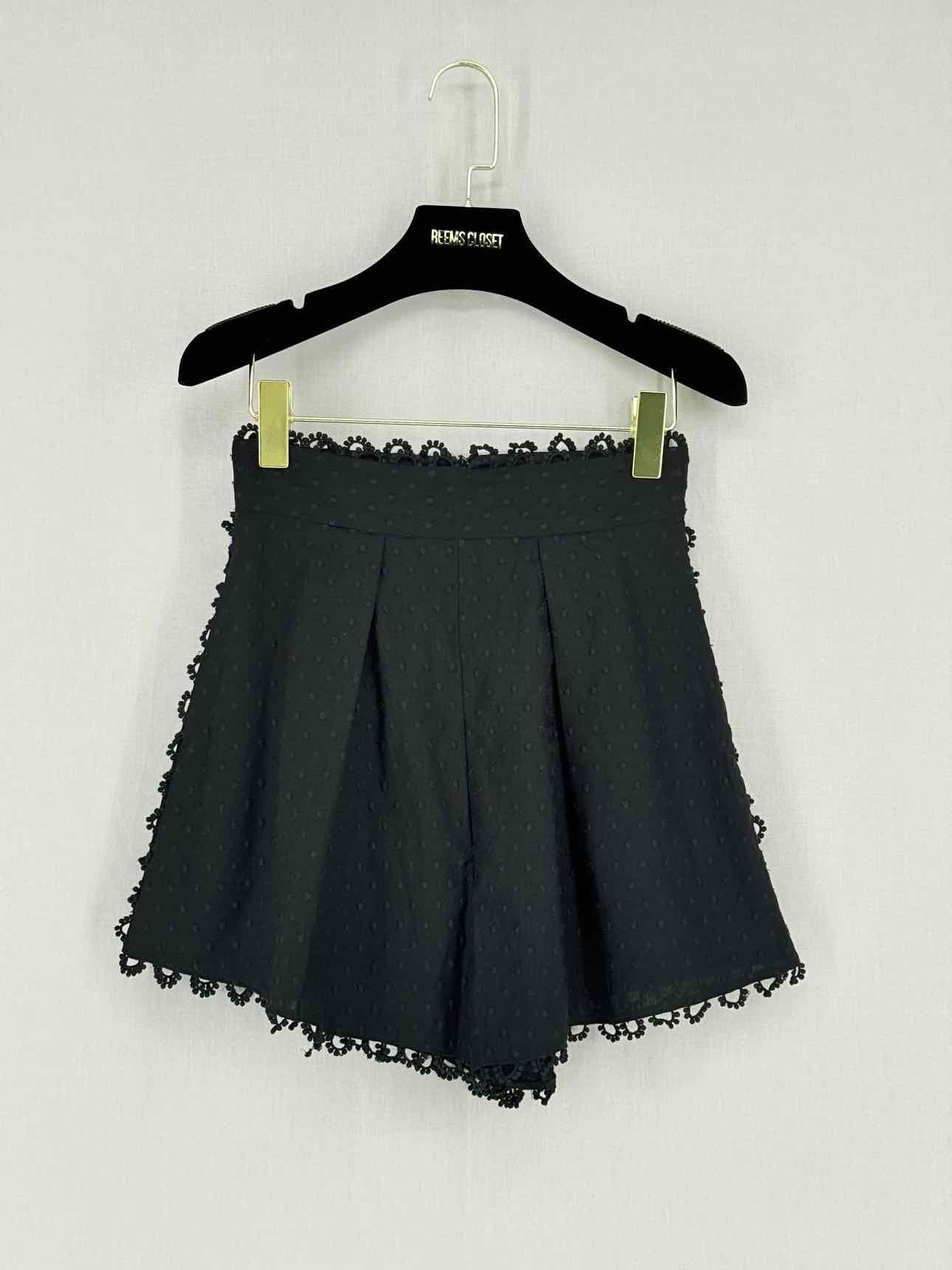 ZIMMERMANN Alia Black Ruffled Size US 0 Outfit Set