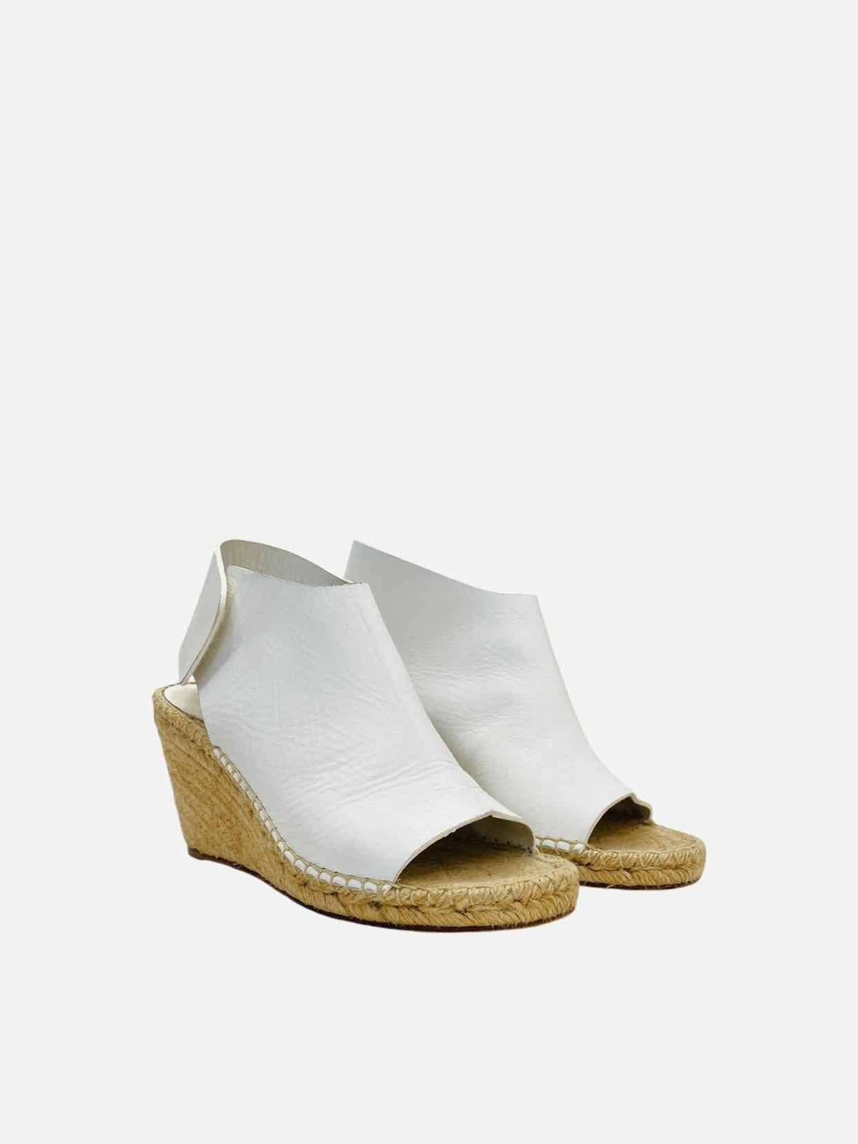 CELINE Espadrille White Size EU 38 Wedges