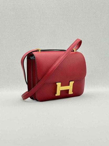 HERMES Constance Rouge Casaque Shoulder Bag