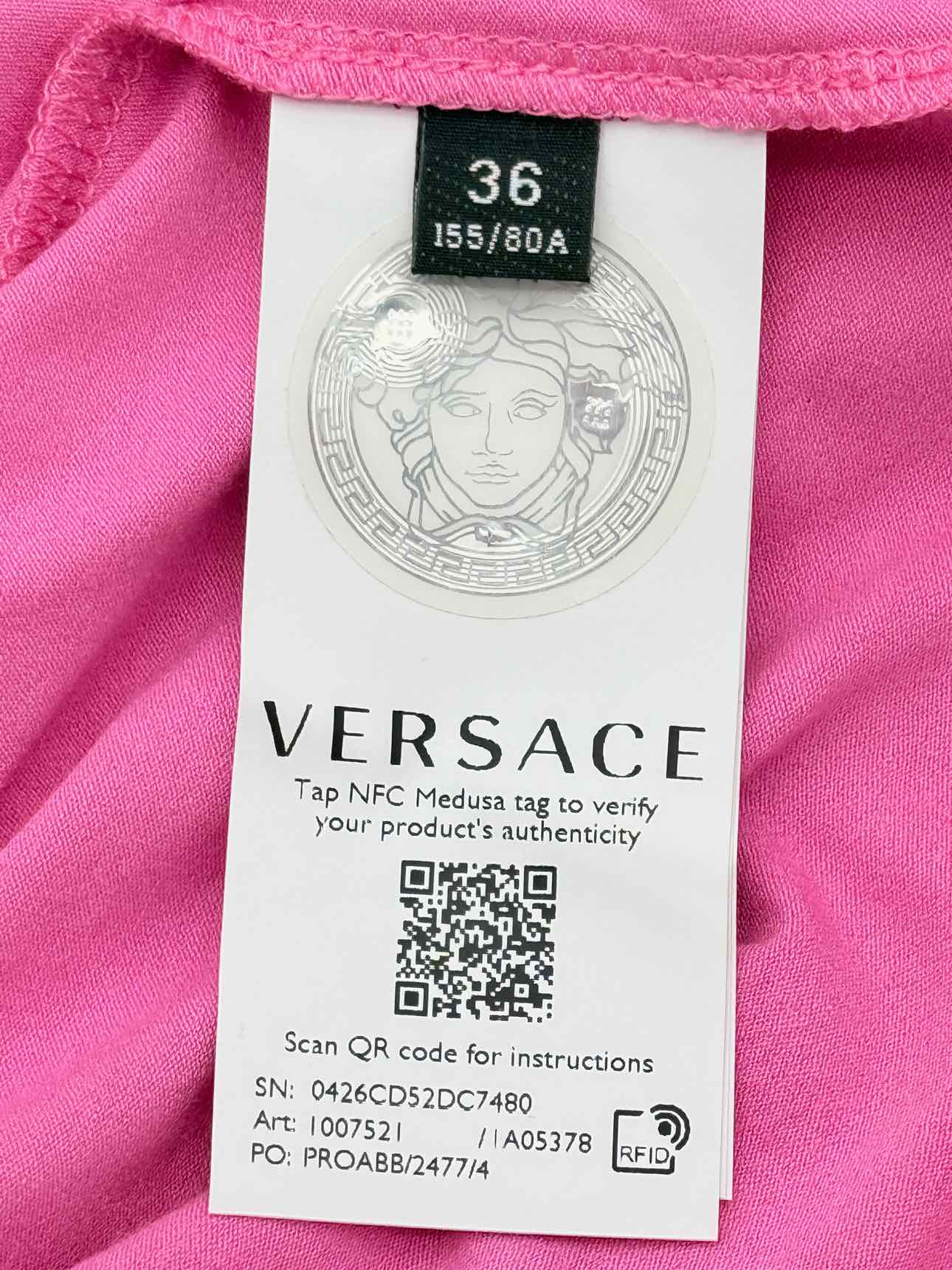 VERSACE Pink Size US 0 T-shirt