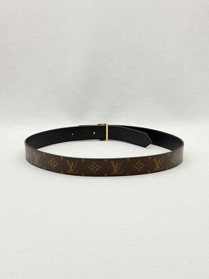 LOUIS VUITTON Brown & Black Monogram Belt