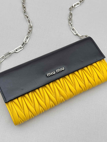 MIU MIU Black & Yellow Crossbody
