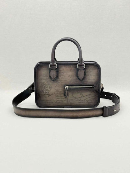 BERLUTI Un Jour Gulliver Scritto Brown Briefcase