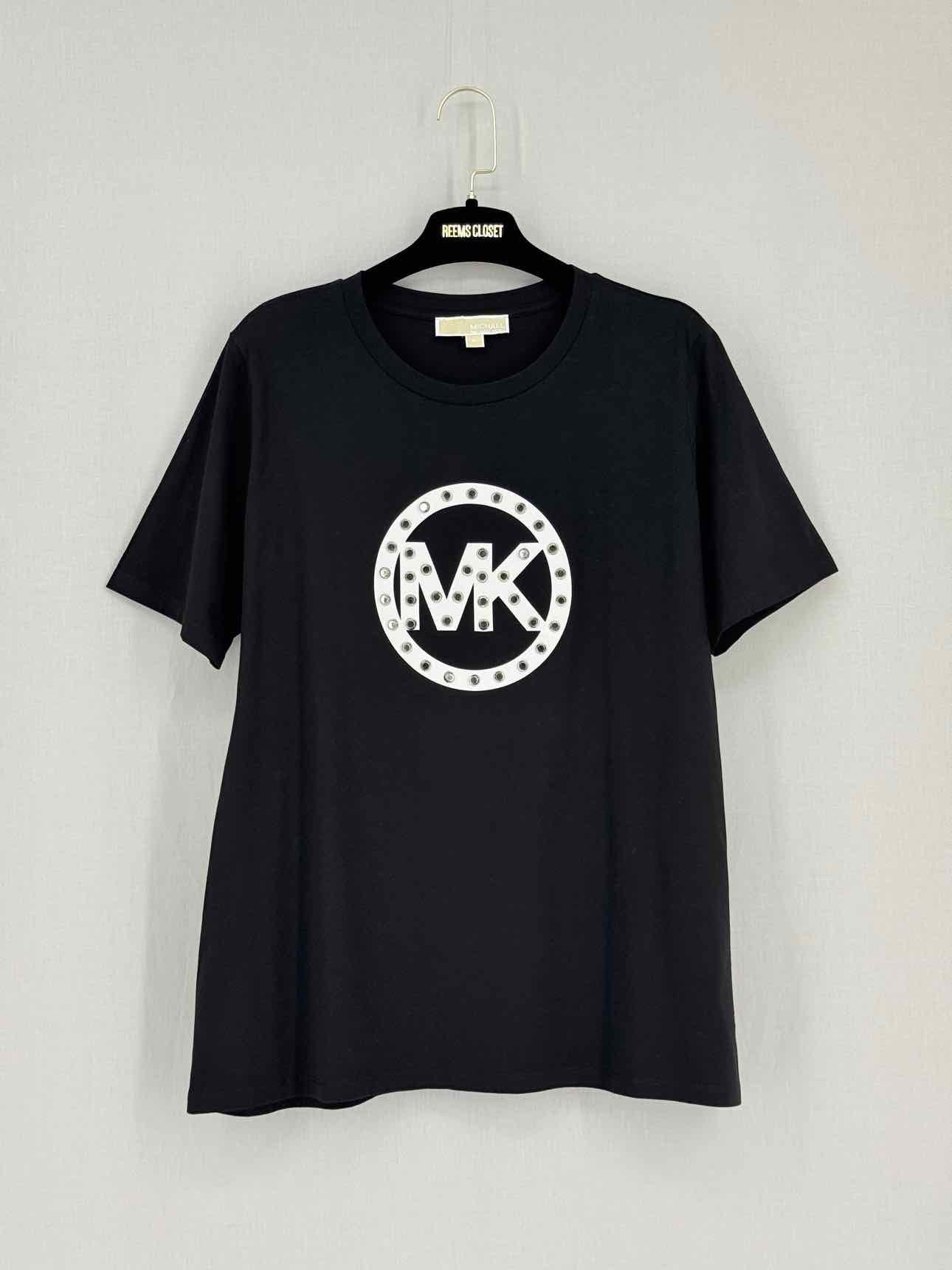MICHAEL KORS Black Logo Print Size XLarge T-shirt