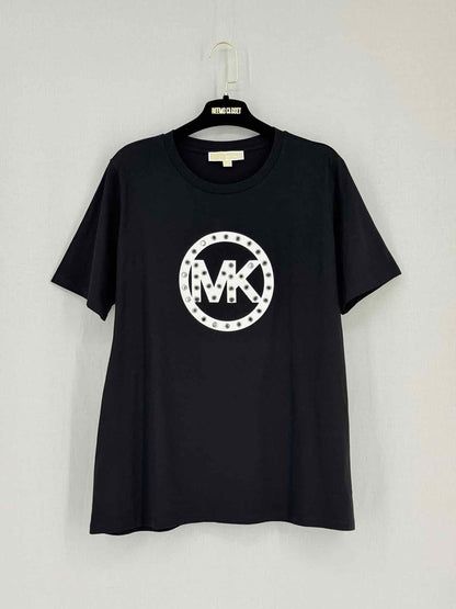 MICHAEL KORS Black Logo Print Size XLarge T-shirt