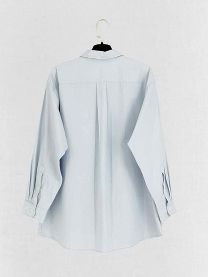 THE FRANKIE SHOP Pale Blue Size Medium Shirt