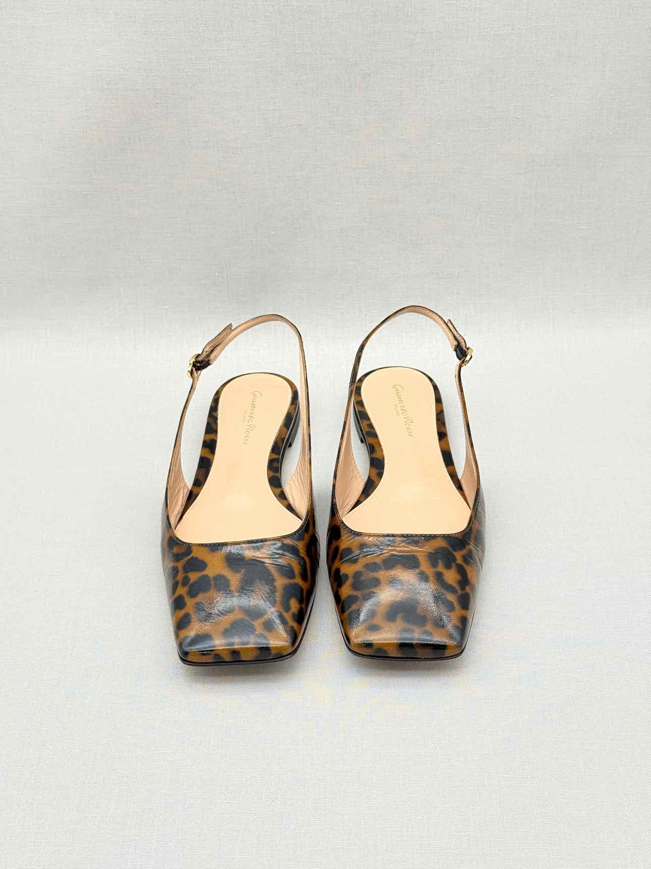 GIANVITO ROSSI Brown & Black Size EU 39 Ballet Flats