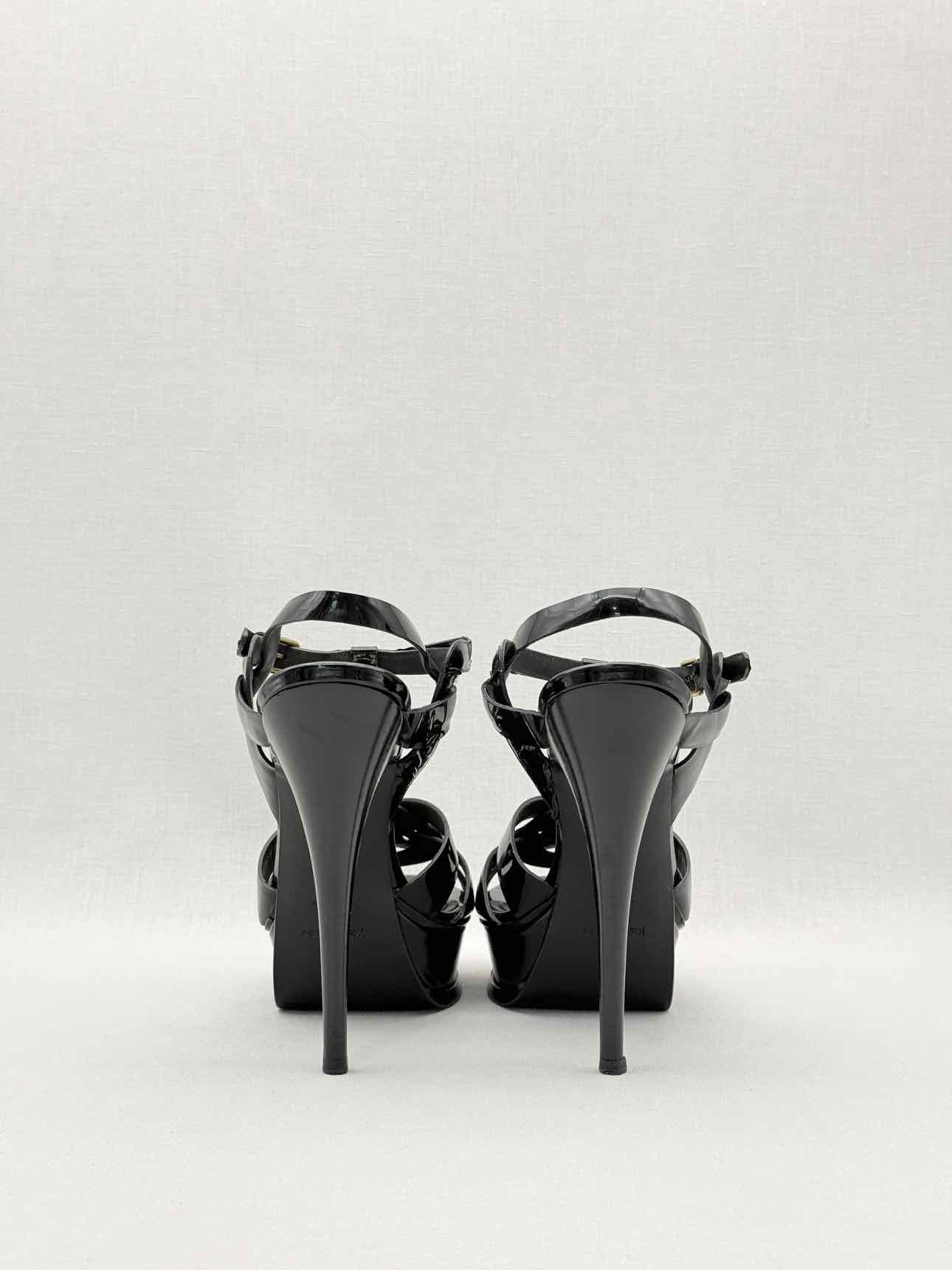 YSL Tribute Black Size EU 40 Platform Sandals