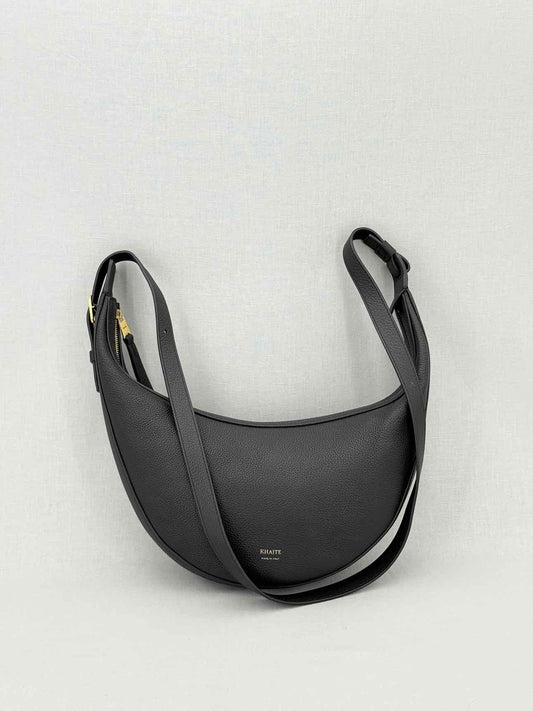 KHAITE Augustina Black Shoulder Bag