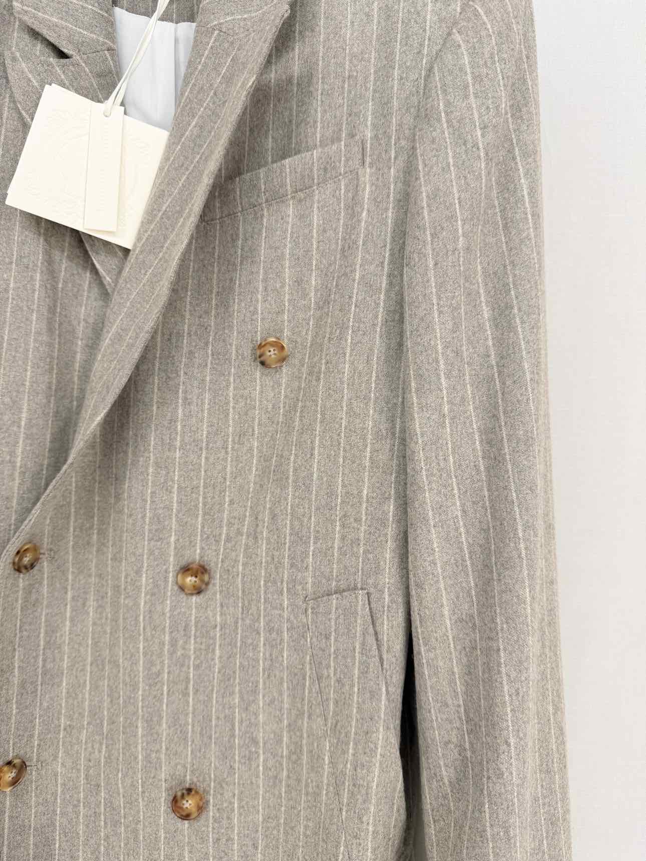 LOULOU STUDIO Beige Striped Size Small Outfit Set