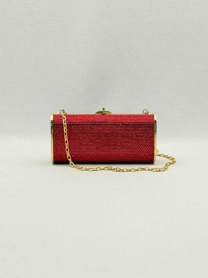 JUDITH LEIBER Minaudière Red Clutch