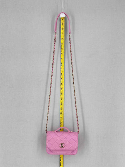 CHANEL Business Affinity Lilac Quilted Top Handle