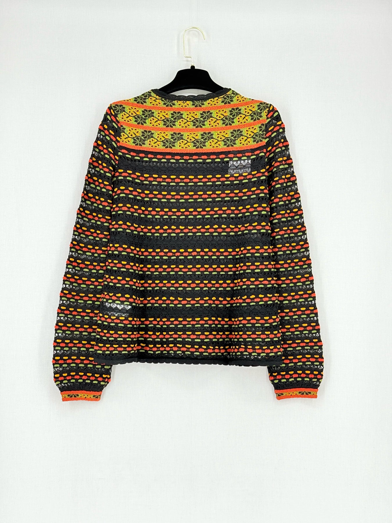 M MISSONI Brown Multicolor Knit Size US 2 Top