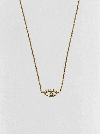 BIL ARABI Gold Eye Necklace
