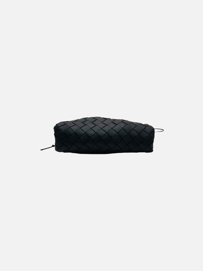 BOTTEGA VENETA The Pouch Black Intrecciato Crossbody