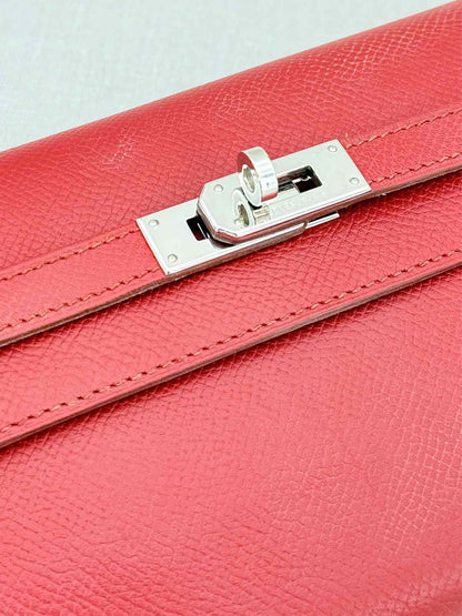 HERMES Burgundy Continental Wallet