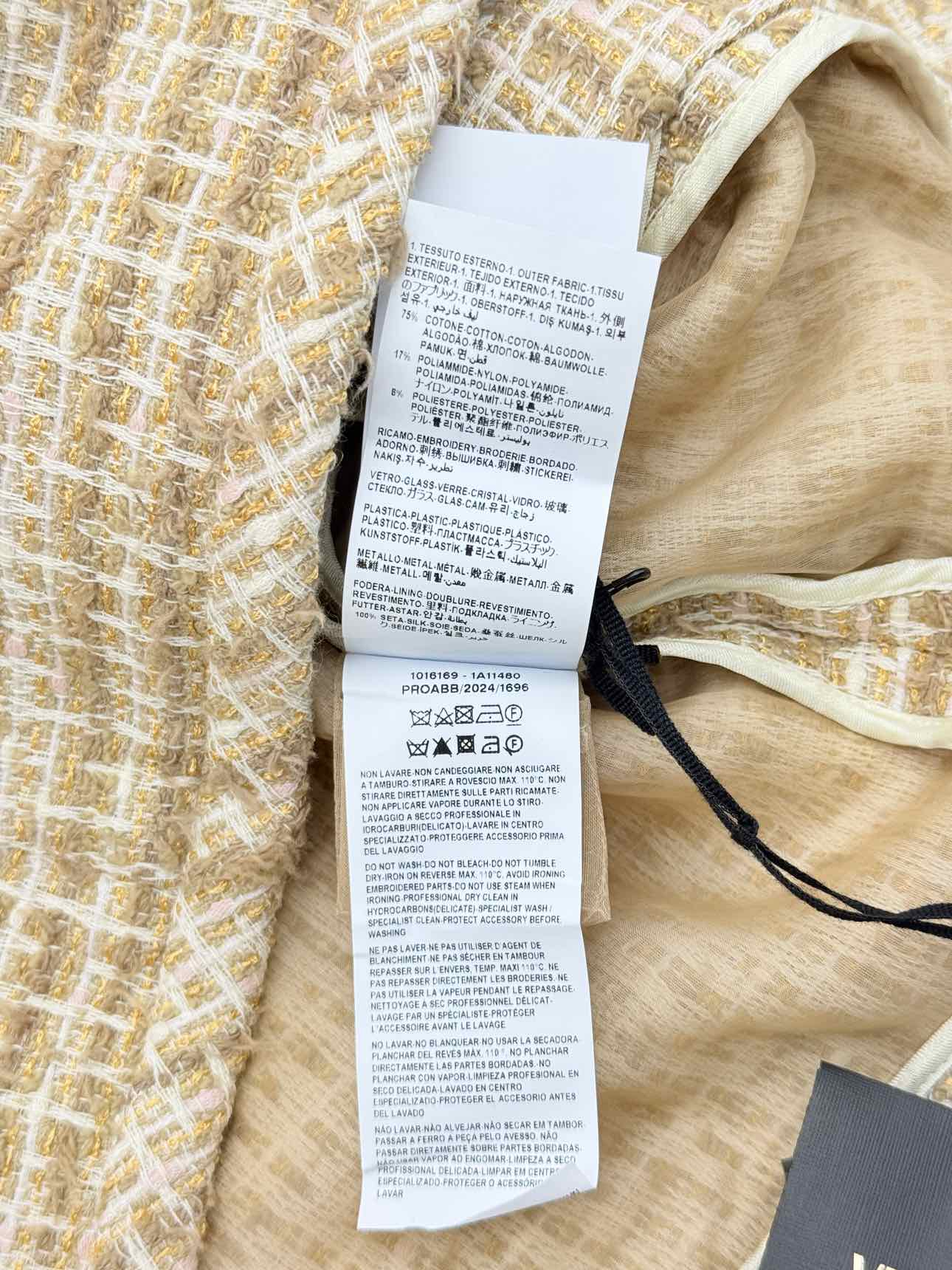 VERSACE Medusa Gold Multicolor Size US 4 Jacket