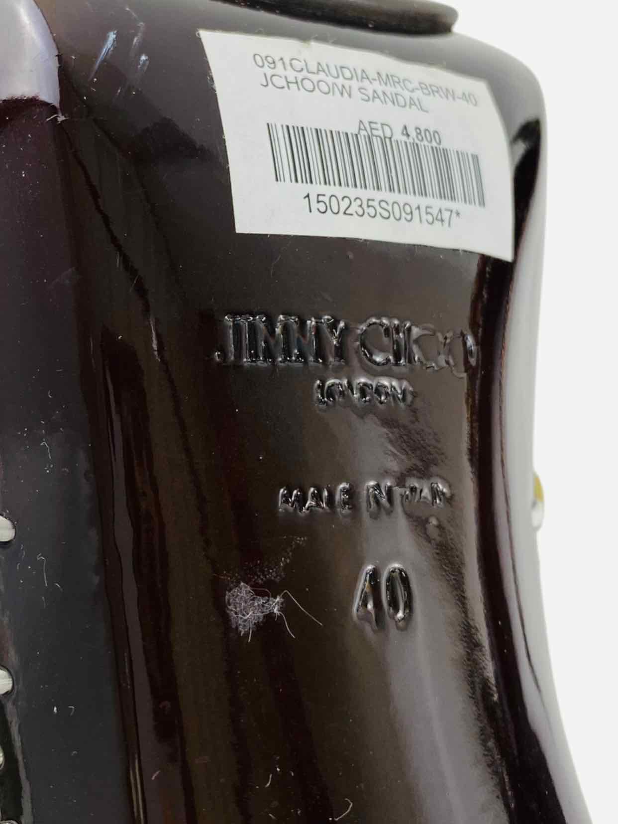 JIMMY CHOO Brown & Yellow Size EU 40 Heeled Sandals