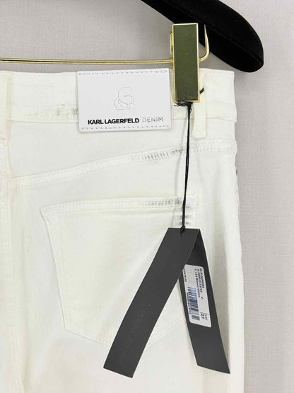 KARL LAGERFELD DENIM Off-white Size 27 Jeans