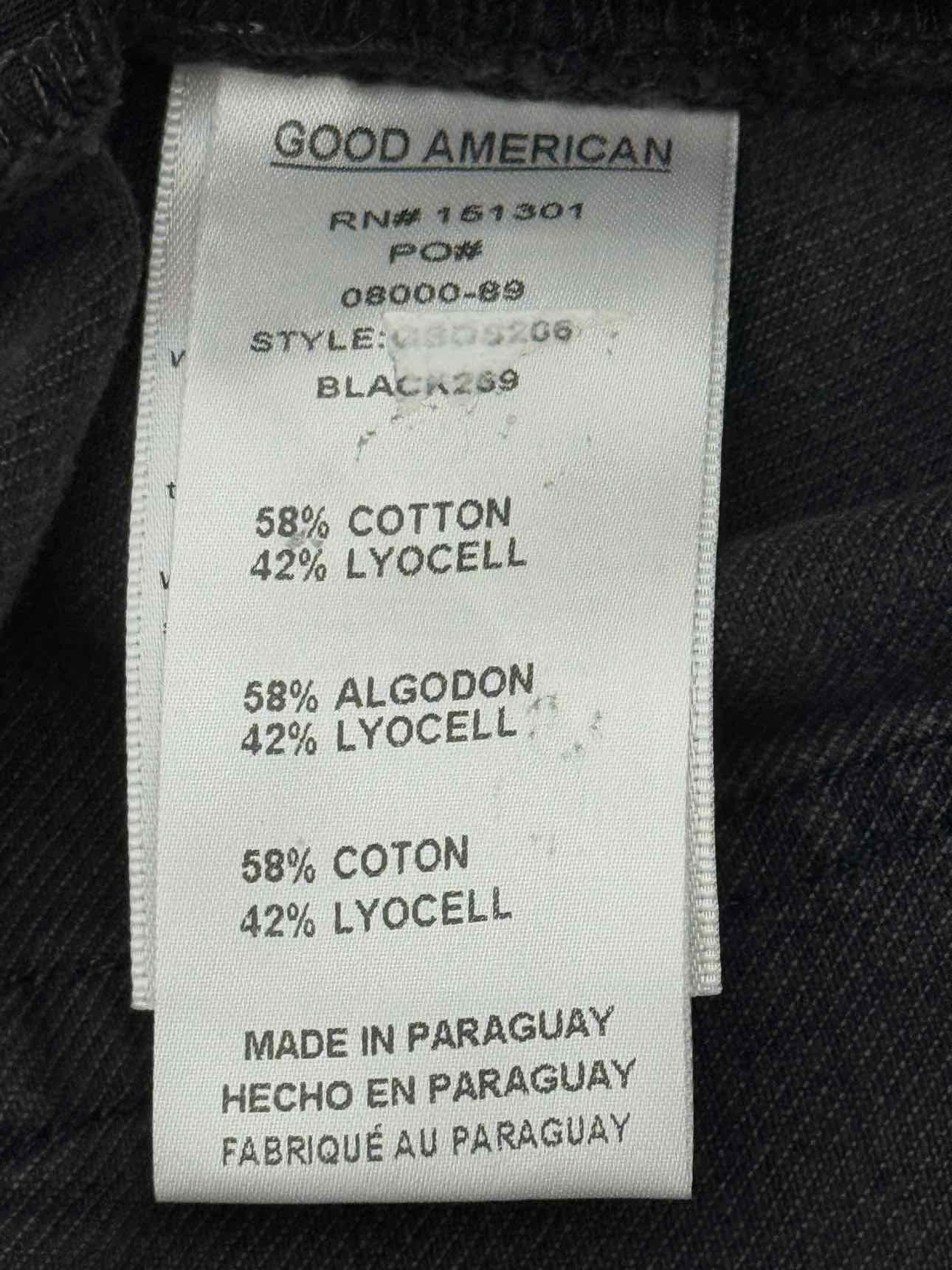 GOOD AMERICAN Wide Leg Black Size 29 Jeans