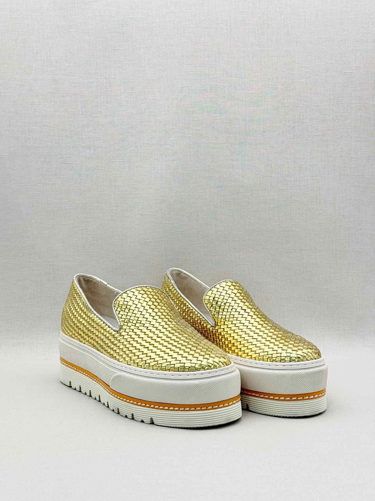 TEMPS D'ORAGE Metallic Gold Size EU 37 Platform