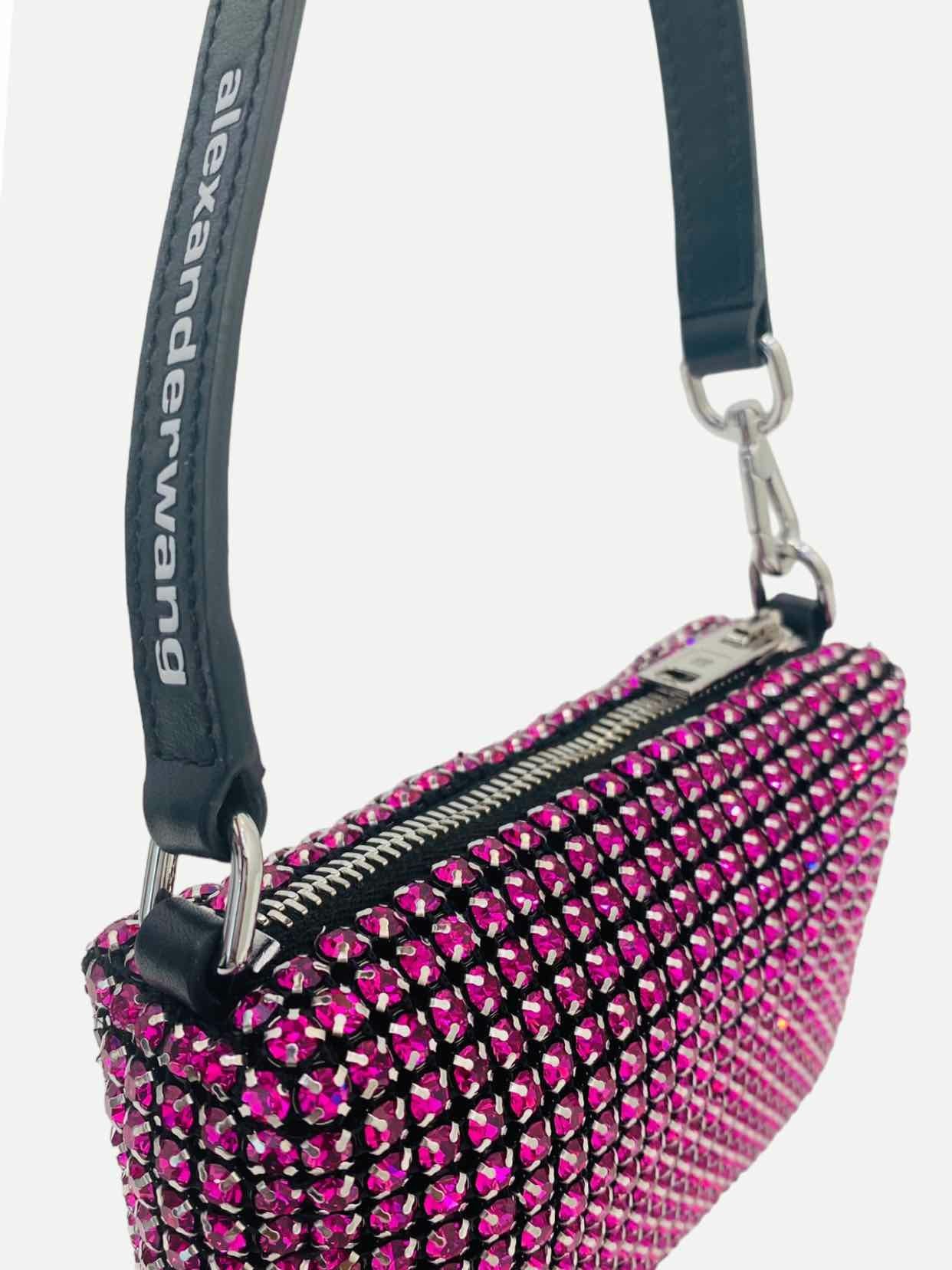 ALEXANDER WANG Heiress Pink & Black Shoulder Bag