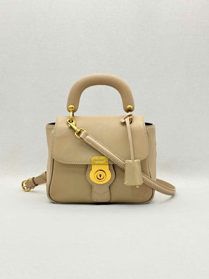 BURBERRY DK88 Beige Top Handle