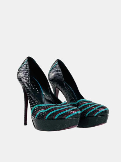 GIBELLIERI COUTURE Black Multicolor Size EU 40 Pumps