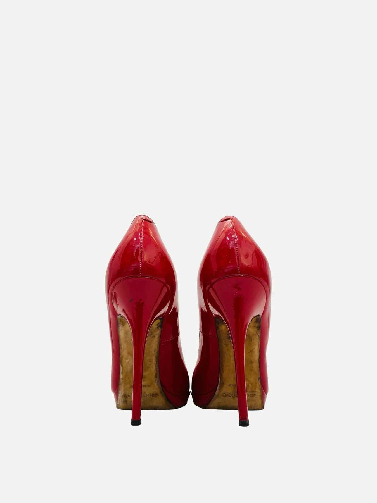 JIMMY CHOO Crown Red Pumps