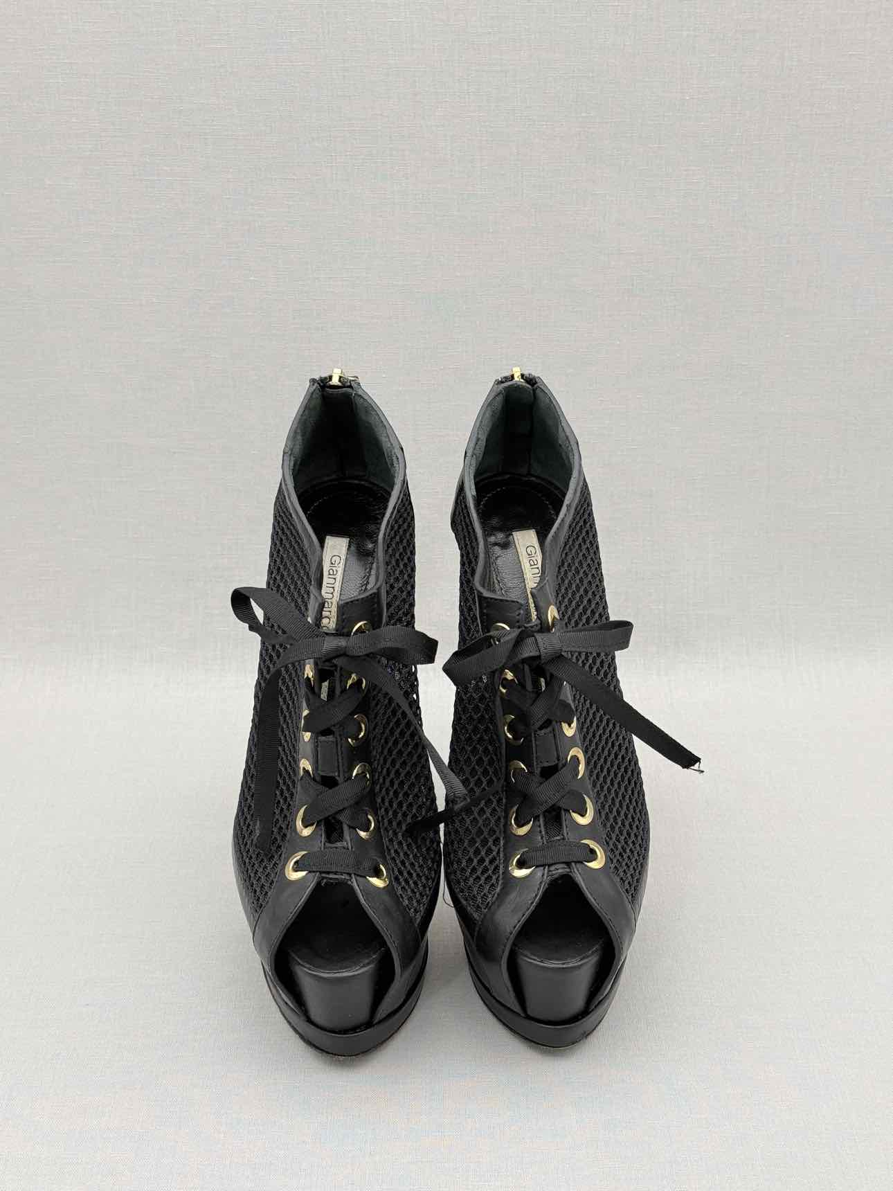 GIANMARCO LORENZI Lace Up Black Size EU 37 Pumps