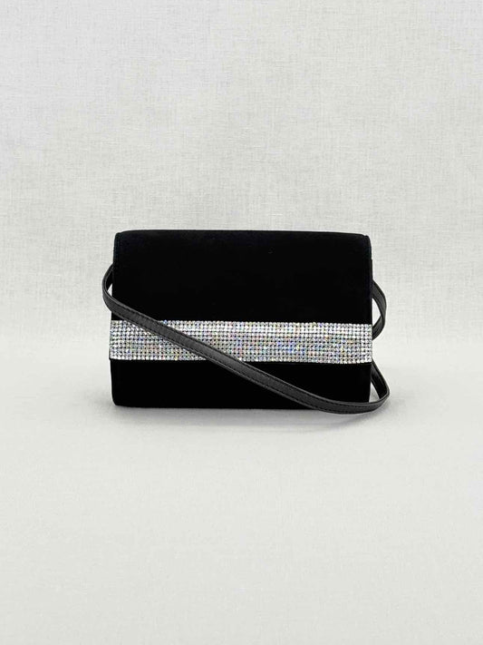GIUSEPPE ZANOTTI Velvet Black Clutch
