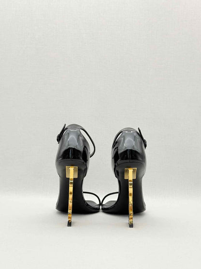 SAINT LAURENT Opyum Black Size EU 37 Heeled Sandals