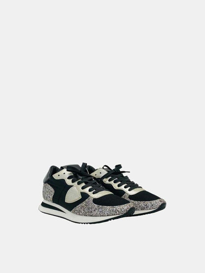 PHILIPPE MODEL Trpx Basic Black & Silver Sneakers