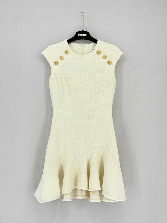 SANDRO Liliana Cream Size US 2 Short Dress