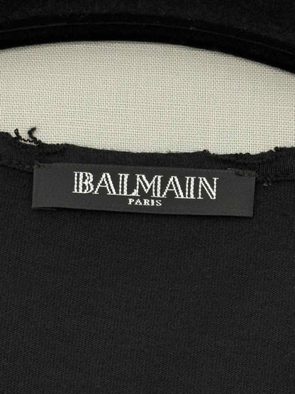BALMAIN Grey & Black Tie-dye Size US 2 Top