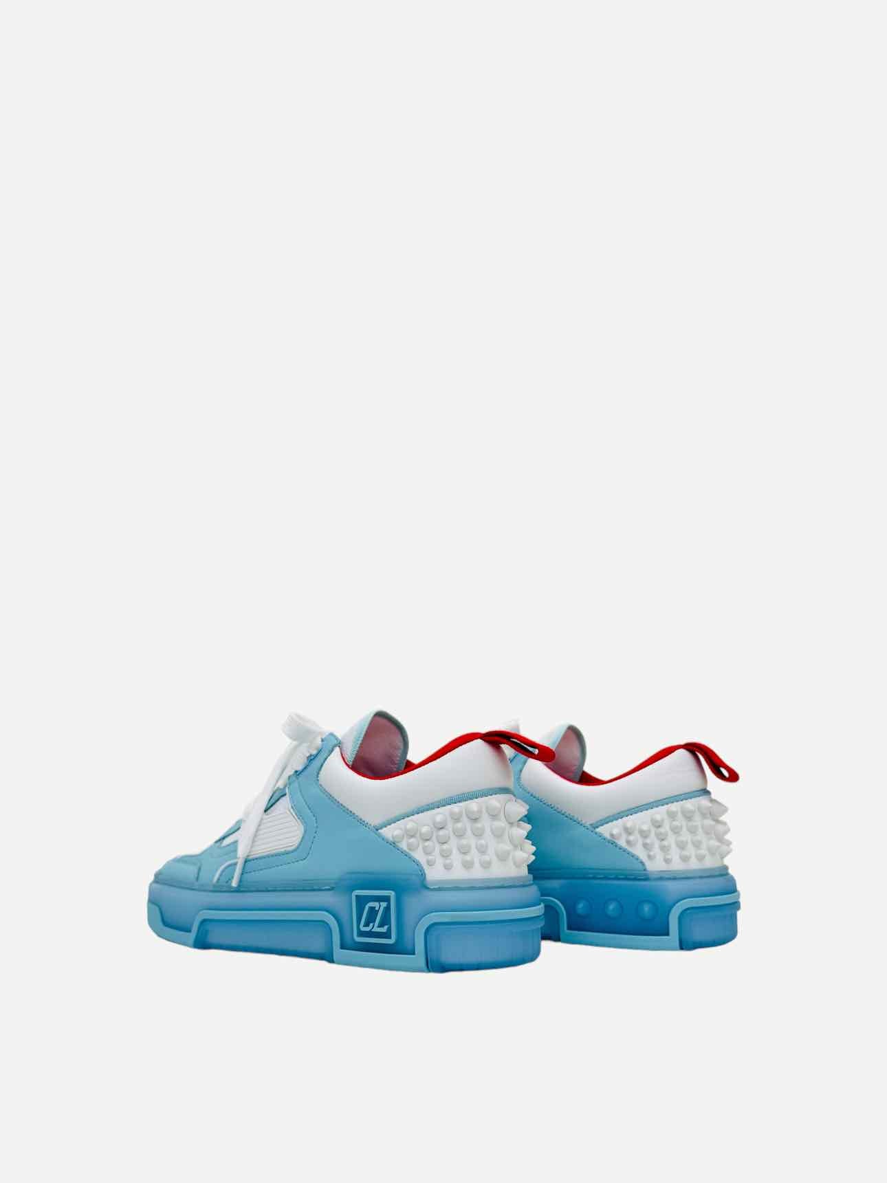 CHRISTIAN LOUBOUTIN Blue & White Sneakers 40