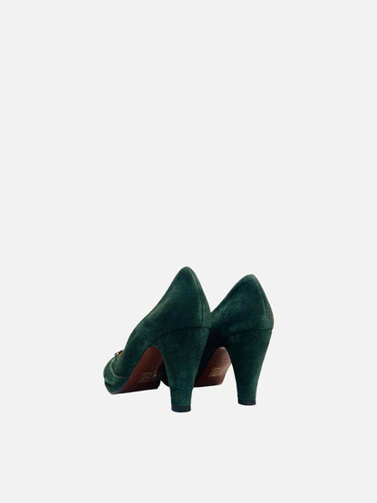 CHIE MIHARA Loafer Green Pumps