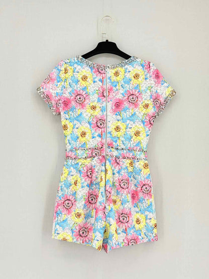 MANOUSH Combishort Pink Multicolor Size US 4 Playsuit