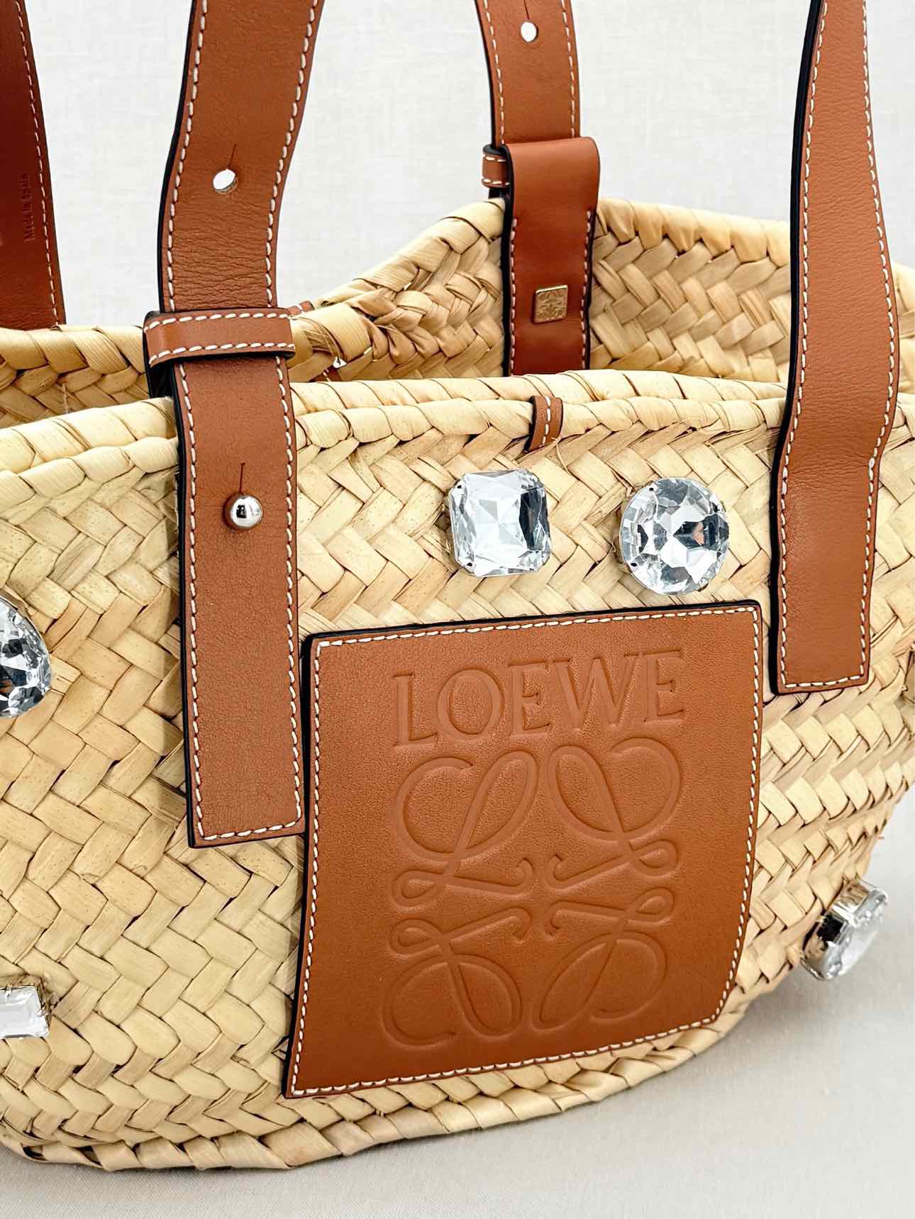 LOEWE Basket Stones Natural Tan Tote Bag