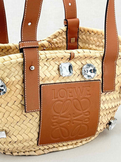 LOEWE Basket Stones Natural Tan Tote Bag