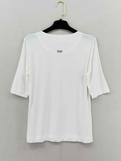 VDP Relaxed Fit White Size US 6 Top & Pants Outfit