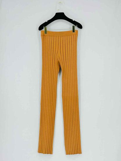 OROTON Brown Ribbed Size Small Pants