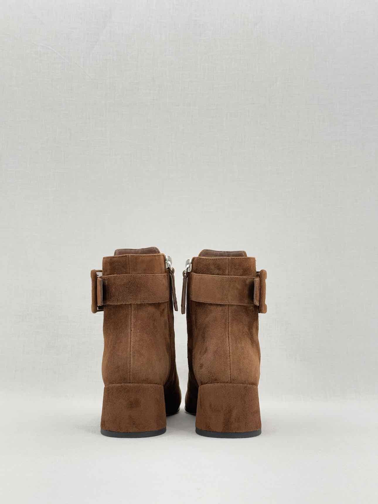 ROGER VIVIER Polly Brown Size EU 35.5 Ankle Boots