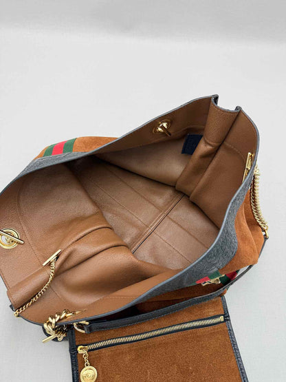 GUCCI Rajah Brown Shoulder Bag