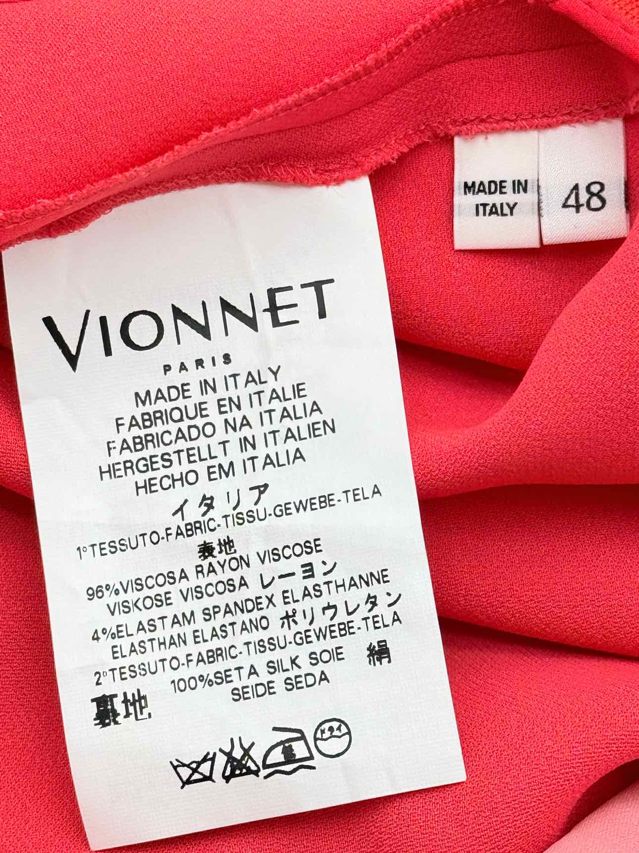 VIONNET Red Size US 10 Midi Skirt