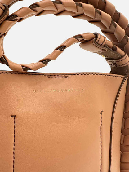 STELLA MCCARTNEY Braided Strap Tan Shoulder Bag