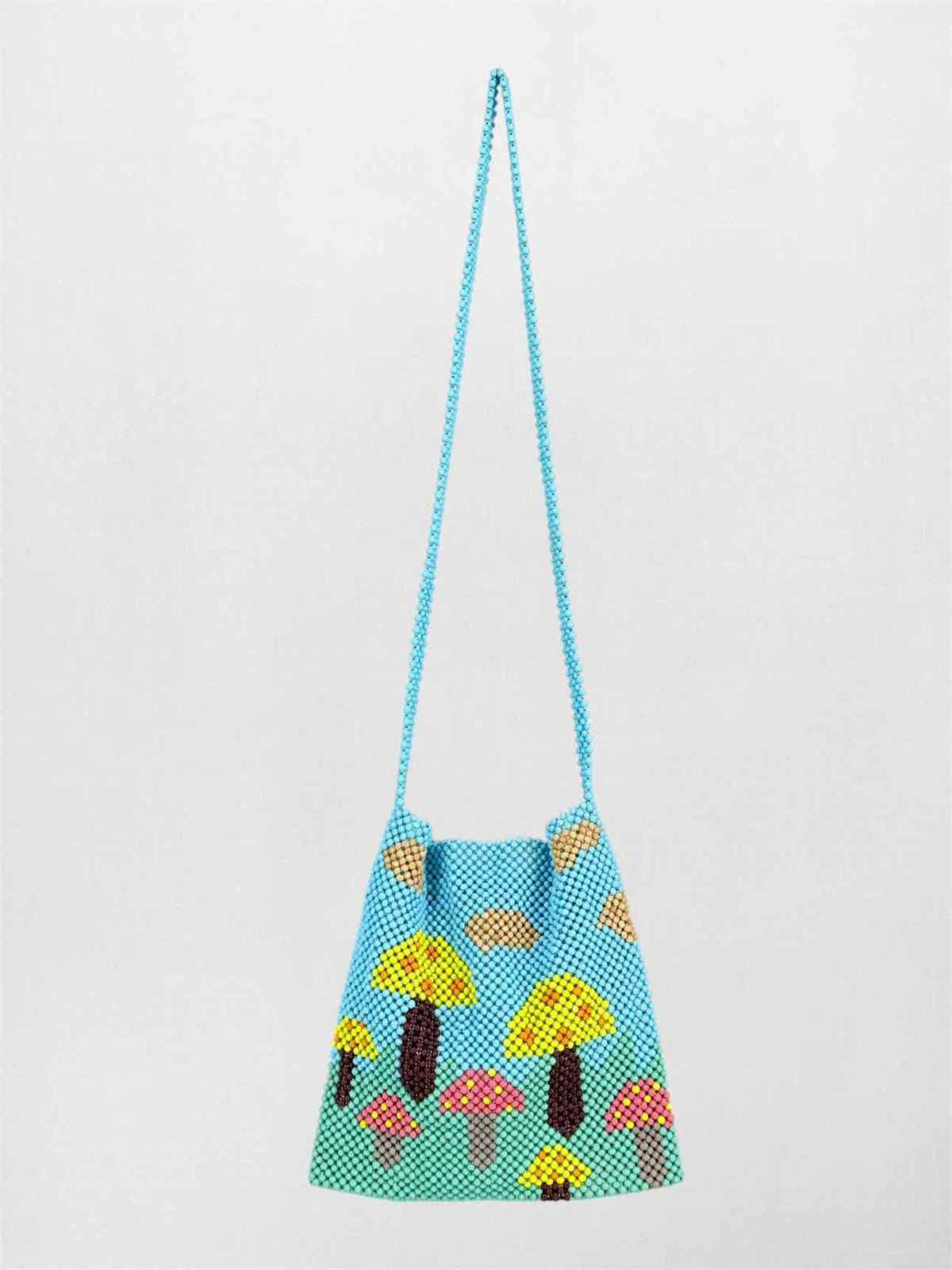 MERCEDES SALAZAR Fungus Blue Multicolor Shoulder Bag