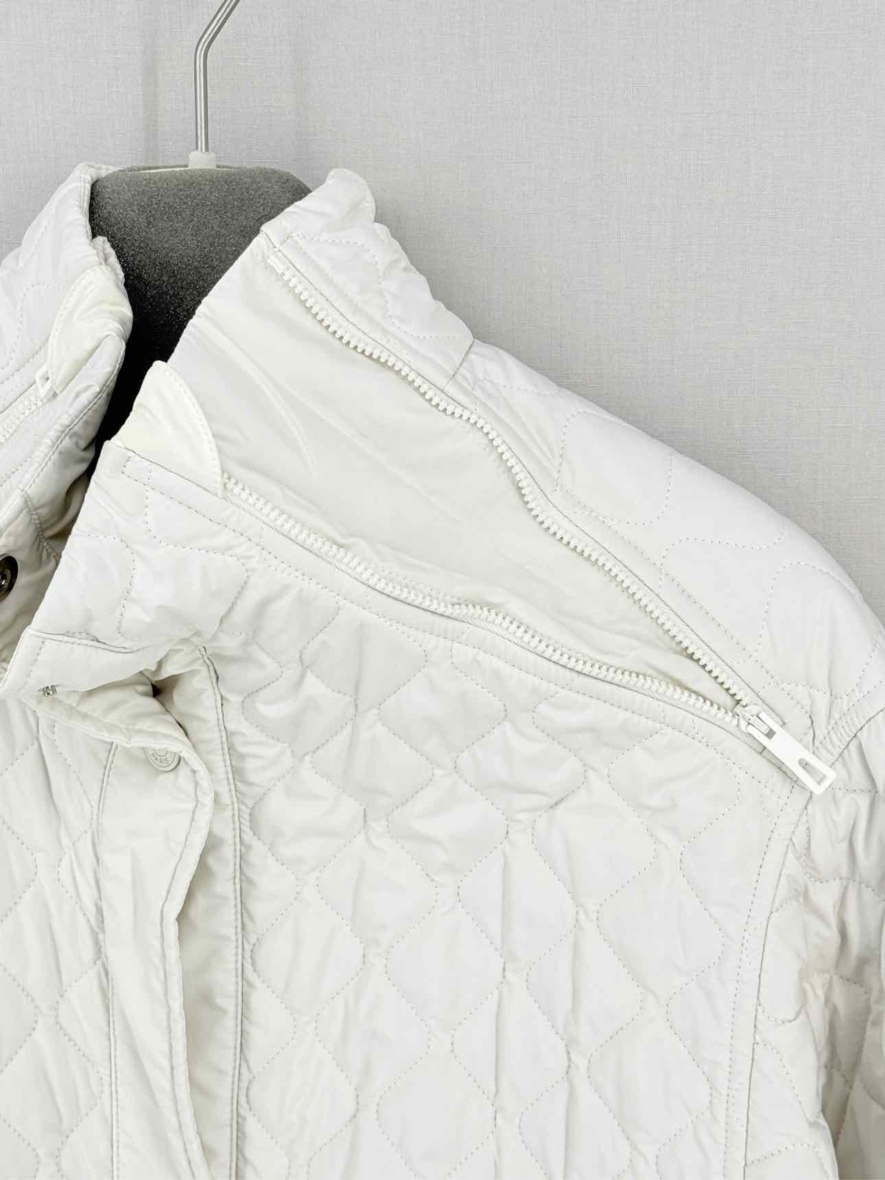 HERMES Off-white Quilted Size US 2 Jacket