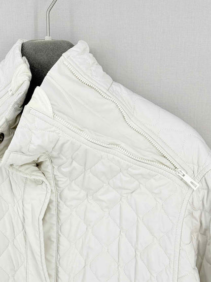 HERMES Off-white Quilted Size US 2 Jacket